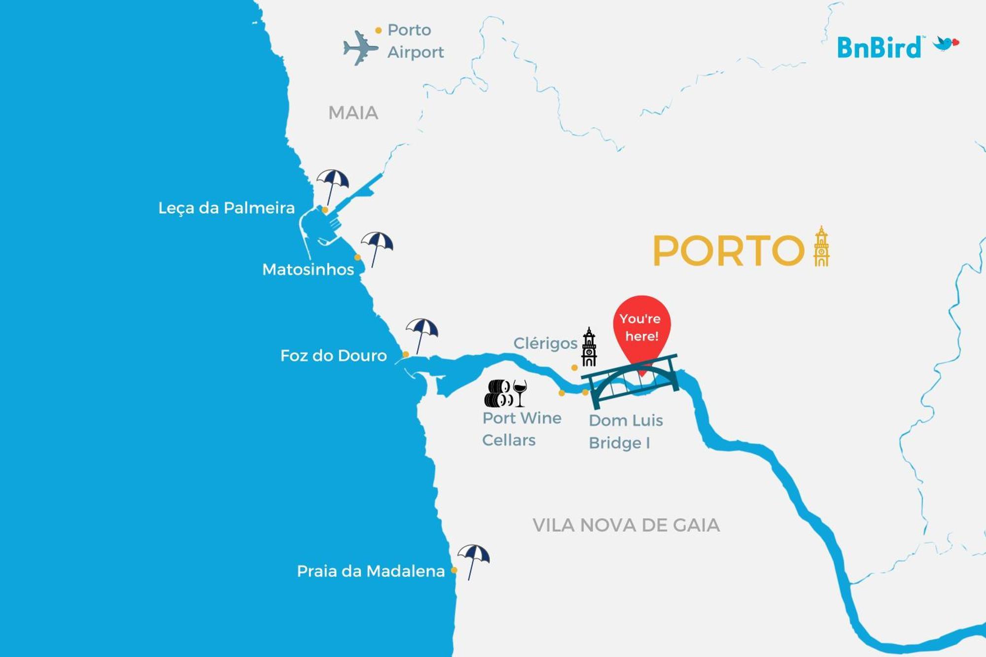 Santa Catarina Charming Loft Apartment Porto Luaran gambar
